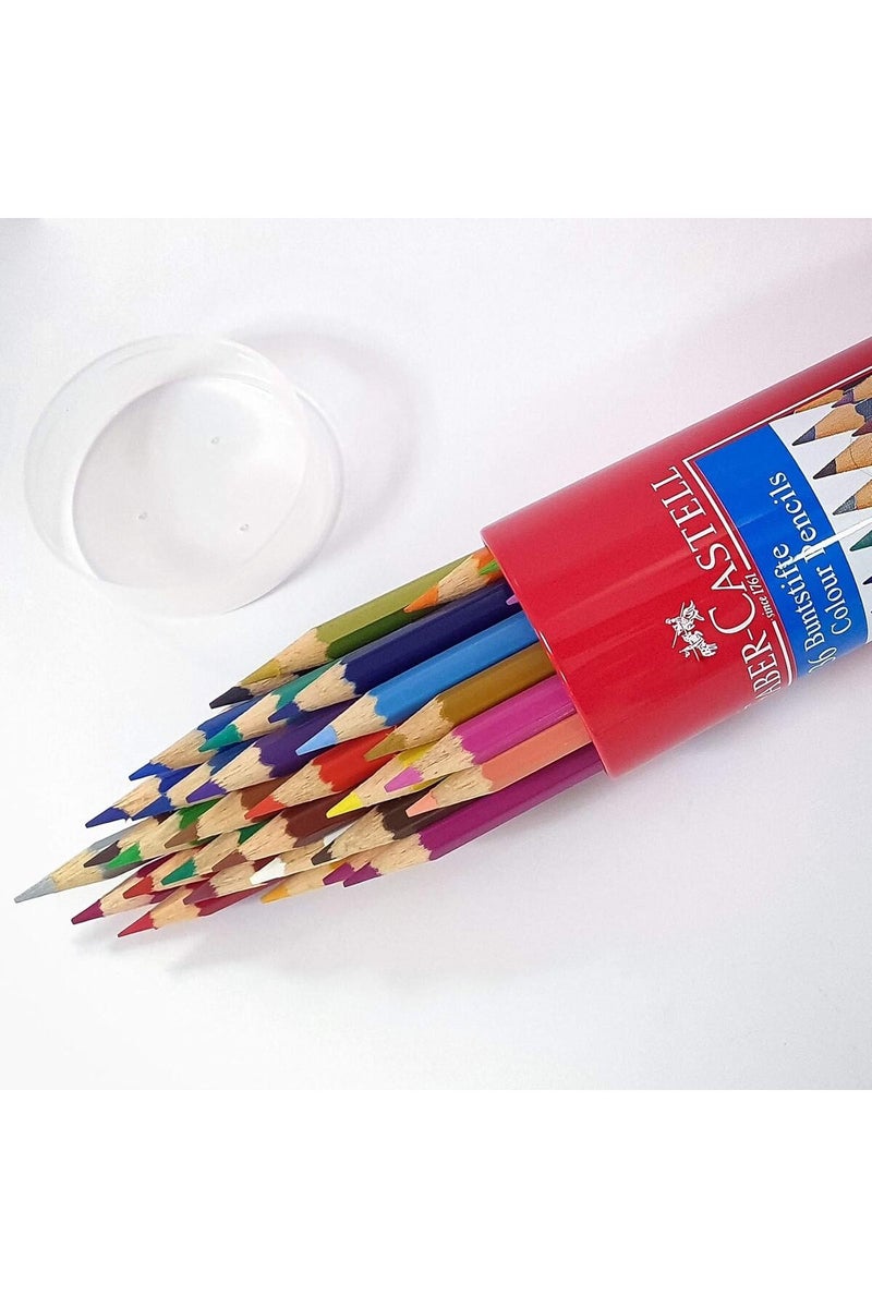 FABER-CASTELL Classic Colour Pencils 36 Colour In A Round Metal Tin - Image 2